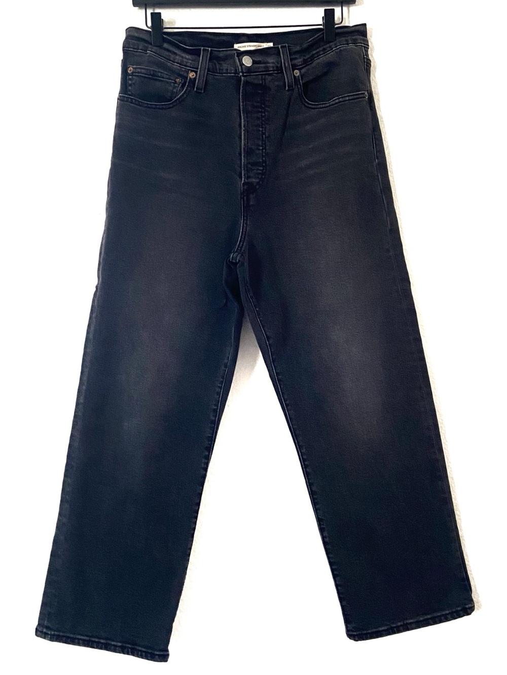 Levi Strauss & Co. Ribcage Straight Ankle Jeans Black Size 31